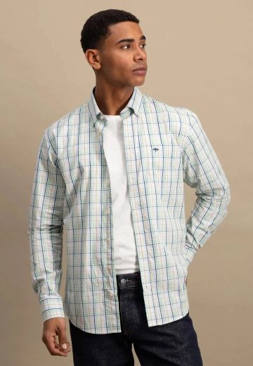 FYNCH HATTON COMBI CHECK SHIRT