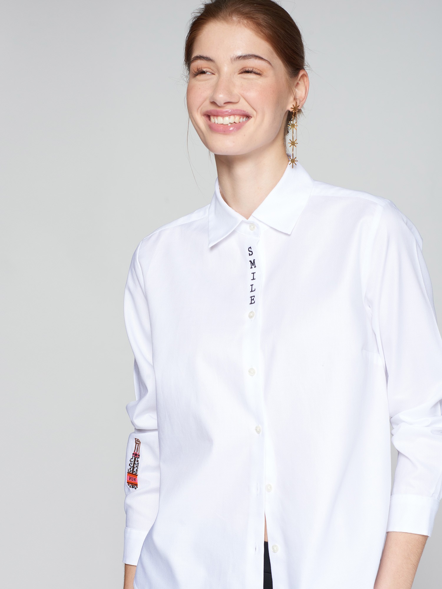 VILAGALLO ISABELLA EMBROIDERED SHIRT