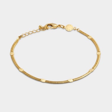 KL Celeste Waterproof Gold Snake Chain Bracelet