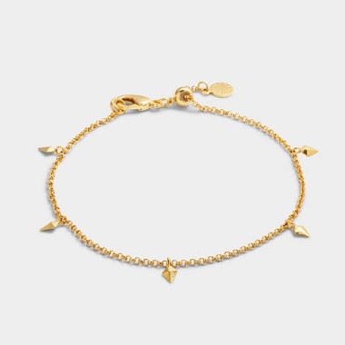 KL Estee Waterproof Gold Charm Bracelet