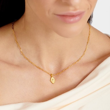 KL Talis Waterproof Gold Charm Necklace