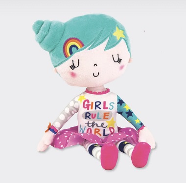 GIRLS RULE SOFT TOY