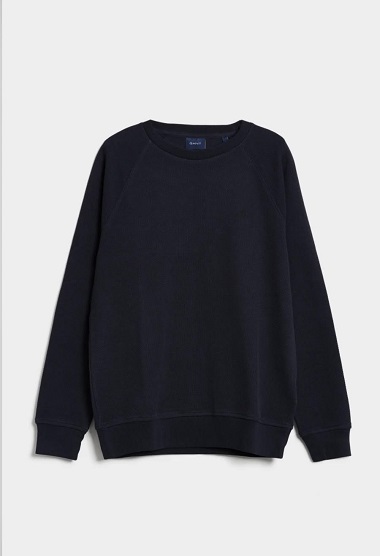 GANT Waffle Texture Crew Neck