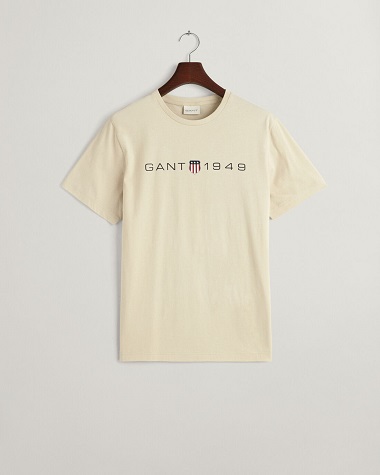 GANT Graphics T-Shirt Silky Beige