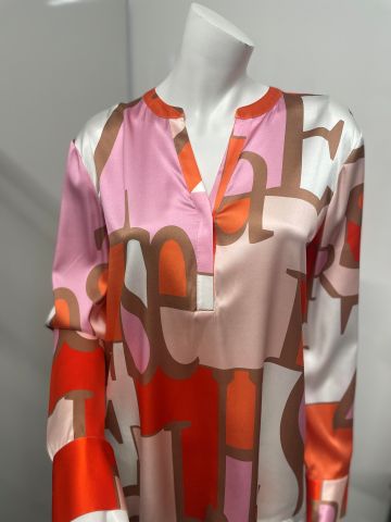 HERZEN'S ANGELEGENHEIT PRINT SILK TUNIC