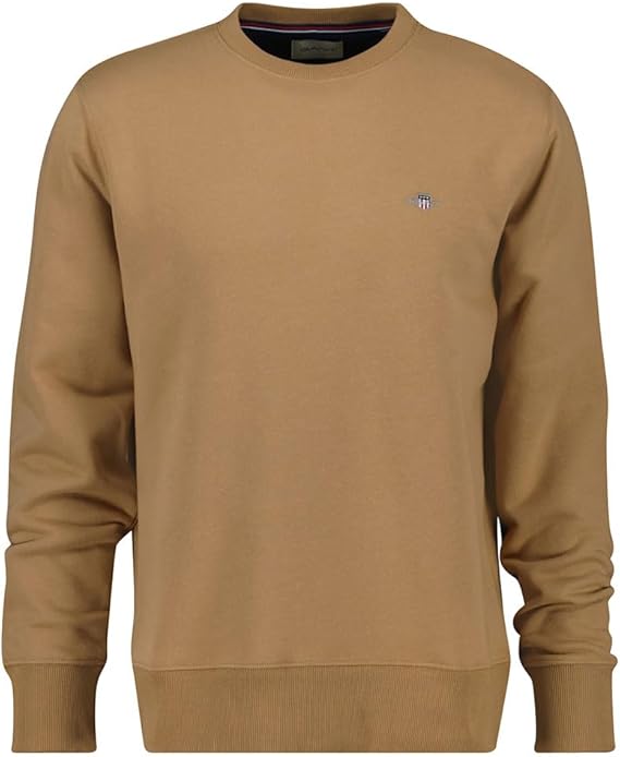 GANT REG SHIELD C-NECK SWEAT WARM KHAKI